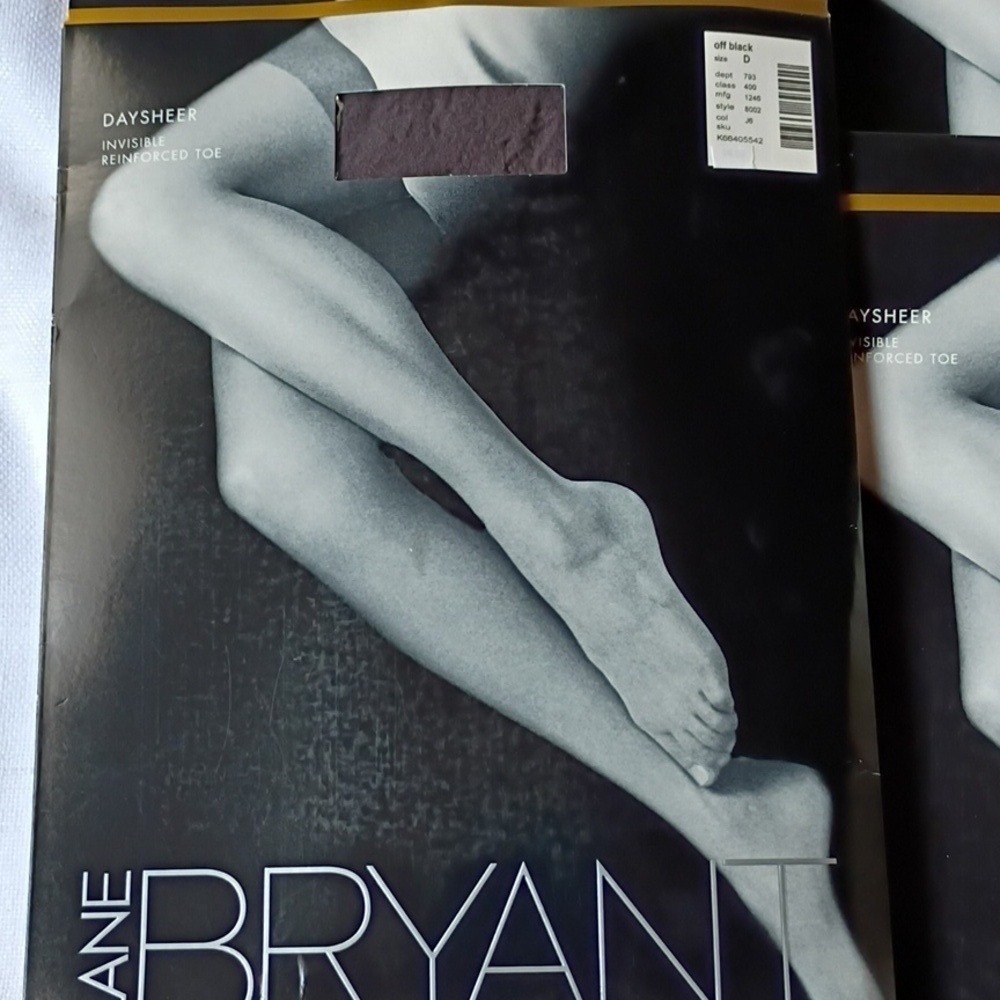 Lane Bryant Women's Daysheer Pantyhose Tan - and Gray Bundle Of 3 Size D - Picture 11 of 12